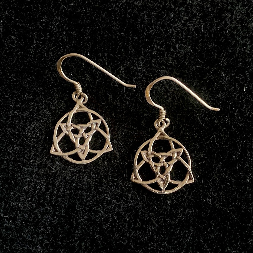 Celtic Triquetra Dangle Earrings